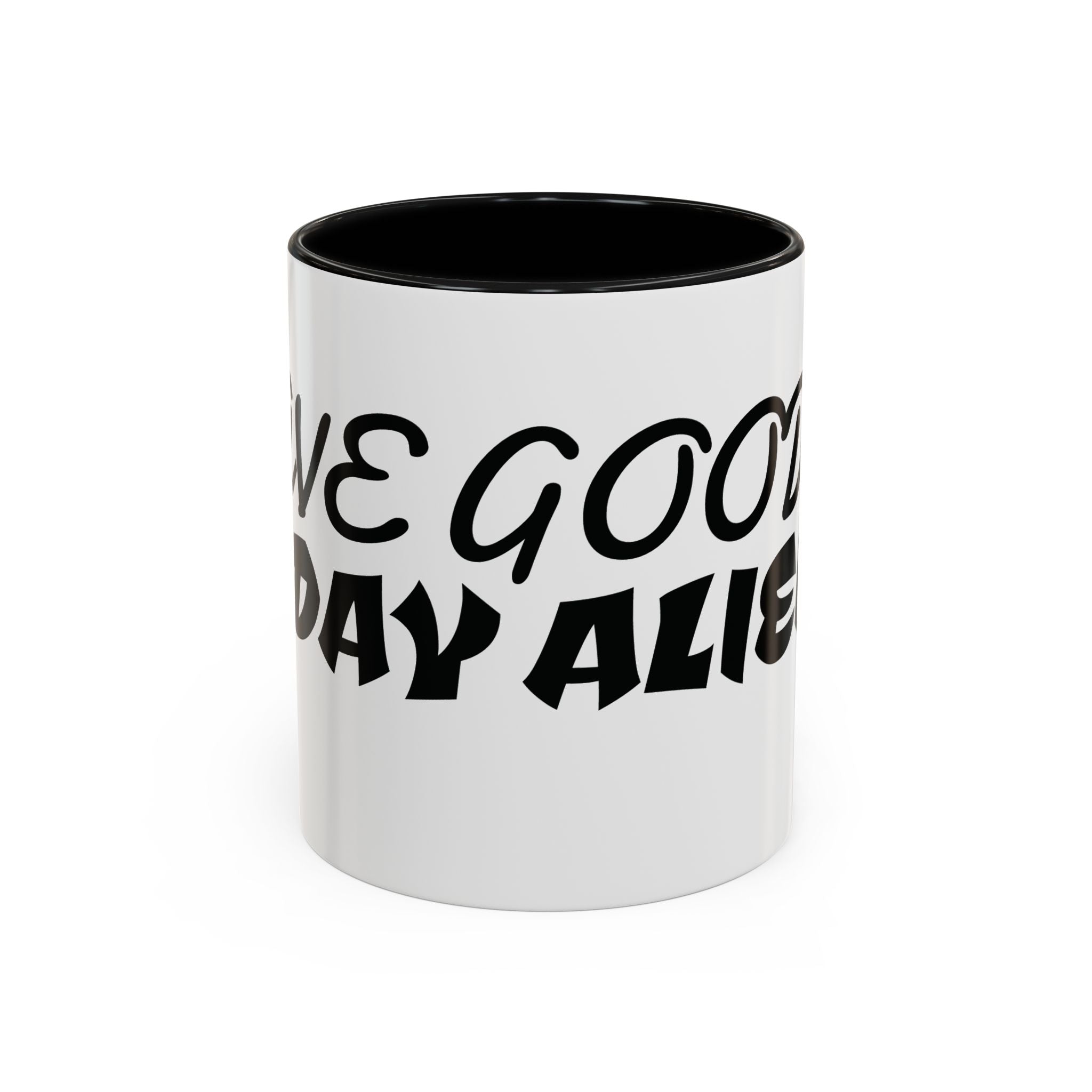 Alien With Us – Cosmic Minimalist Ceramic Mug
