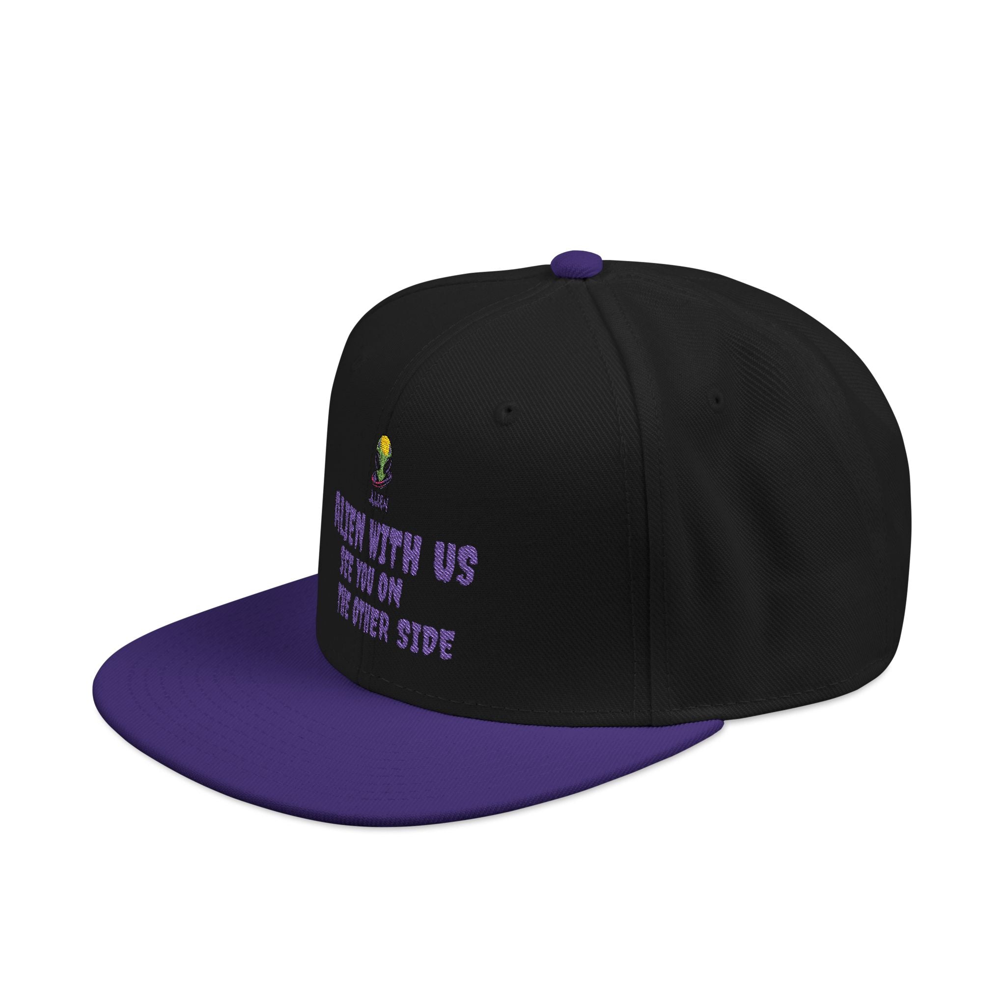 Alien With Us – Cosmic Snapback Street Cap 🧢
