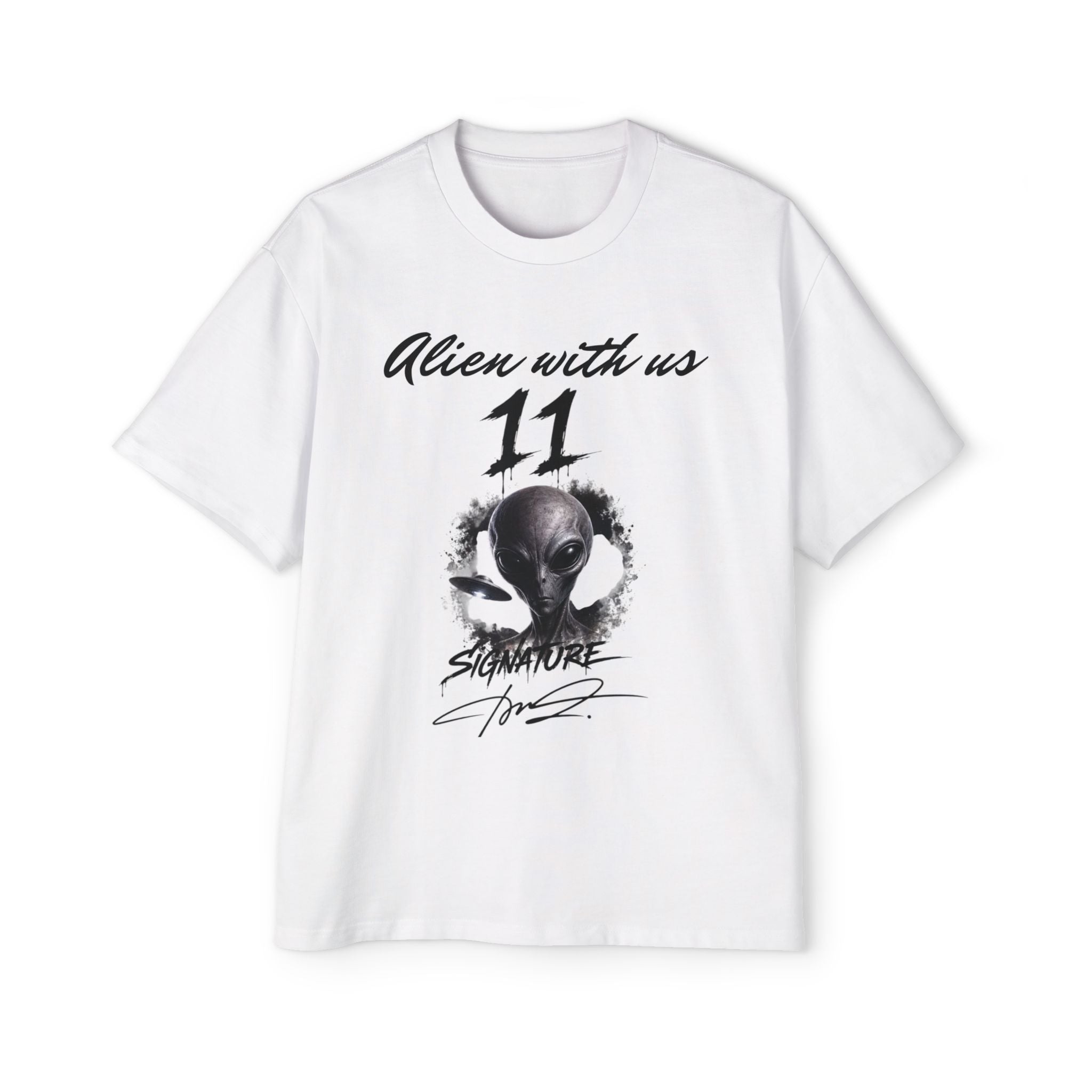 Alien With Us 'Unknown Species 11' Oversized Men’s T‑Shirt
