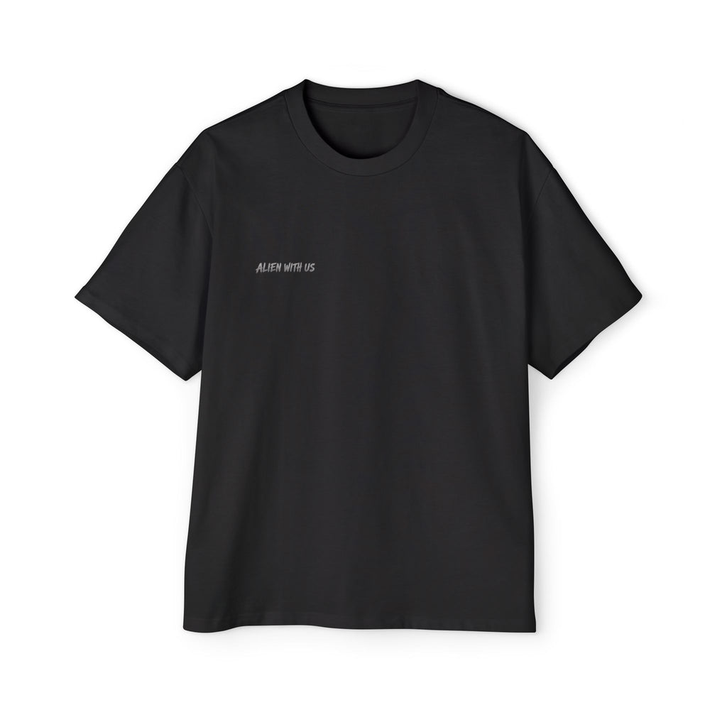 Alien With Us Heavy Oversized Streetwear Tee