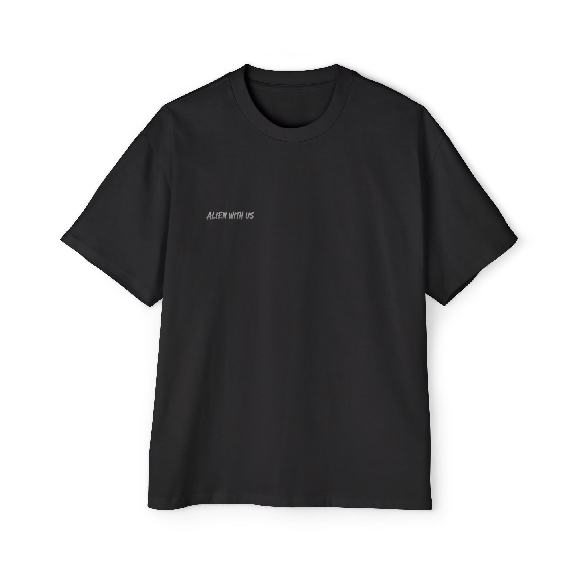 Alien With Us Heavy Oversized Streetwear Tee