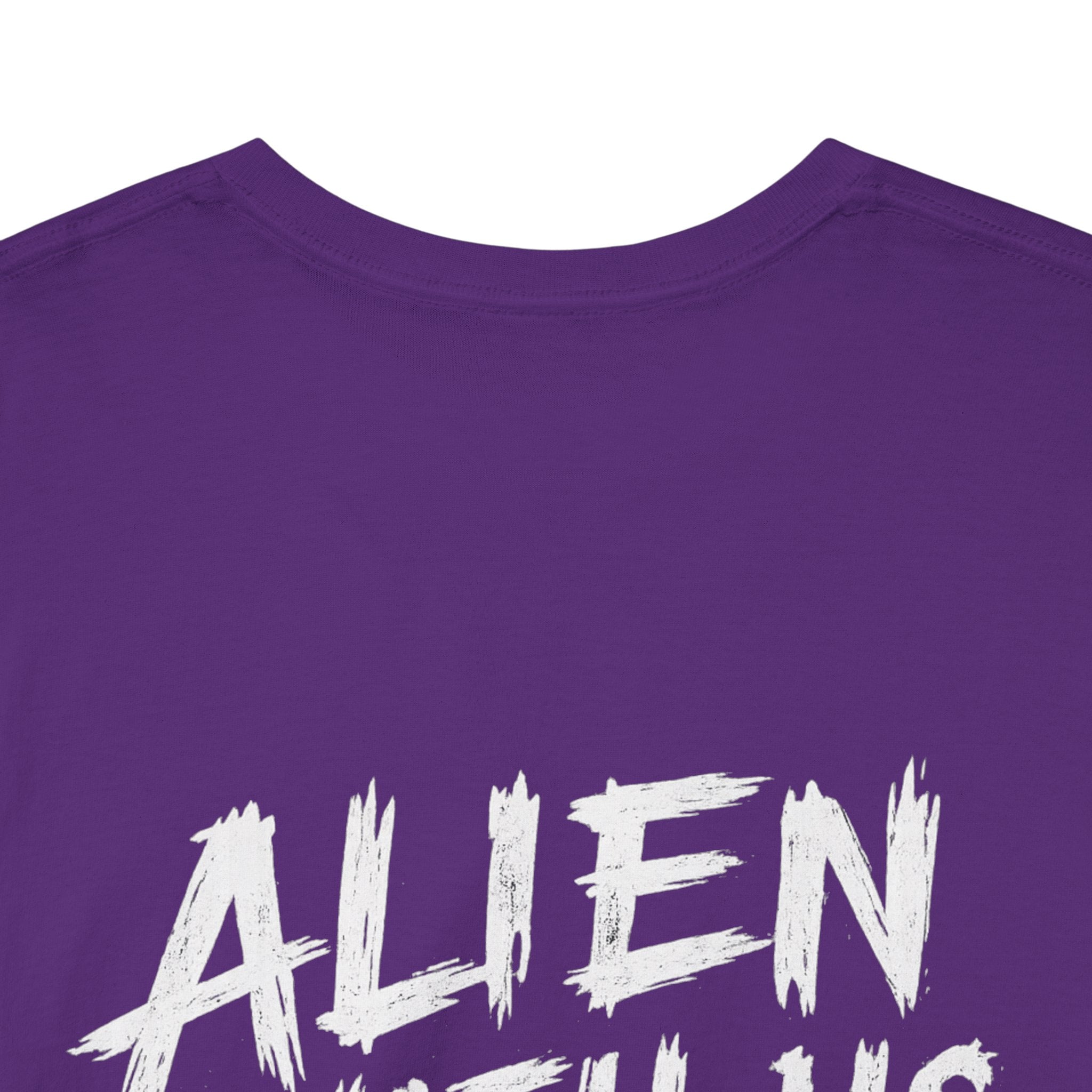 Alien With Us T-Shirt — Bold Back Graphic Tee for Sci‑Fi Fans