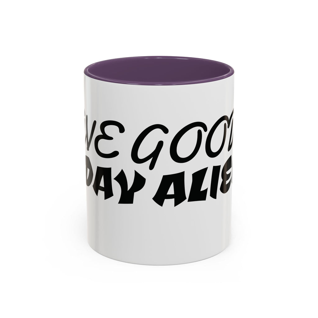 Alien With Us – Cosmic Minimalist Ceramic Mug