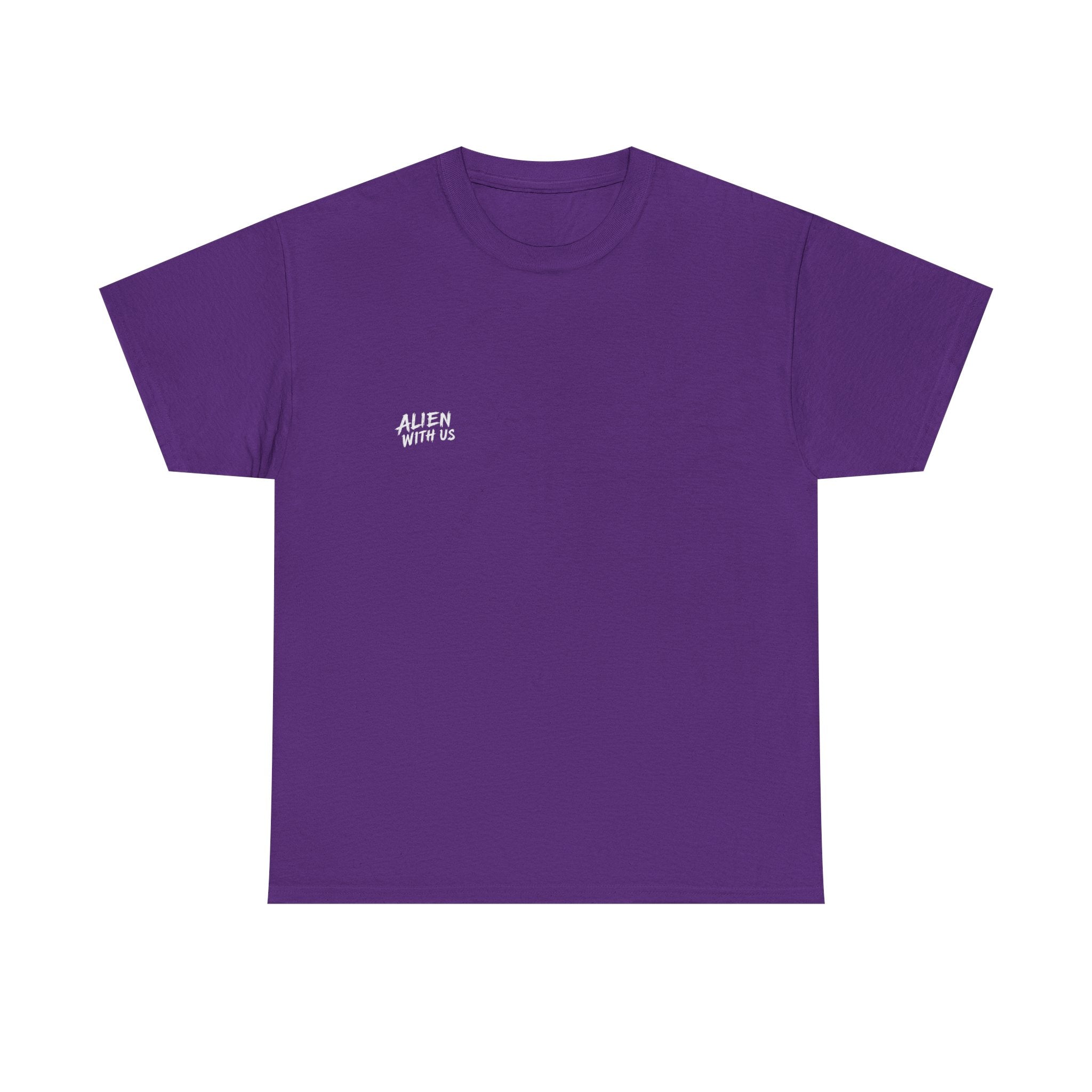 Alien With Us T-Shirt — Bold Back Graphic Tee for Sci‑Fi Fans