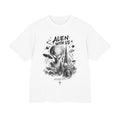 Alien With Us Graphic Tee — Limited Edition (100 Pieces Only) Monochrome UFO City Design